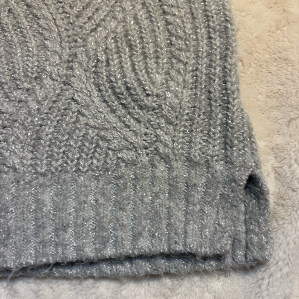 Universal Thread Cardigan Medium Silver Gray Lure… - image 9